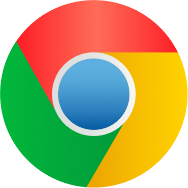Google Chrome browser logo with red, green, yellow, and blue circular design.