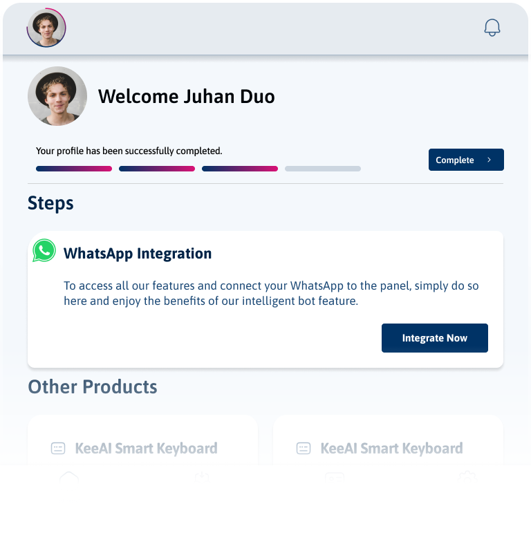 KeeAI Dashboard - Inbox Page