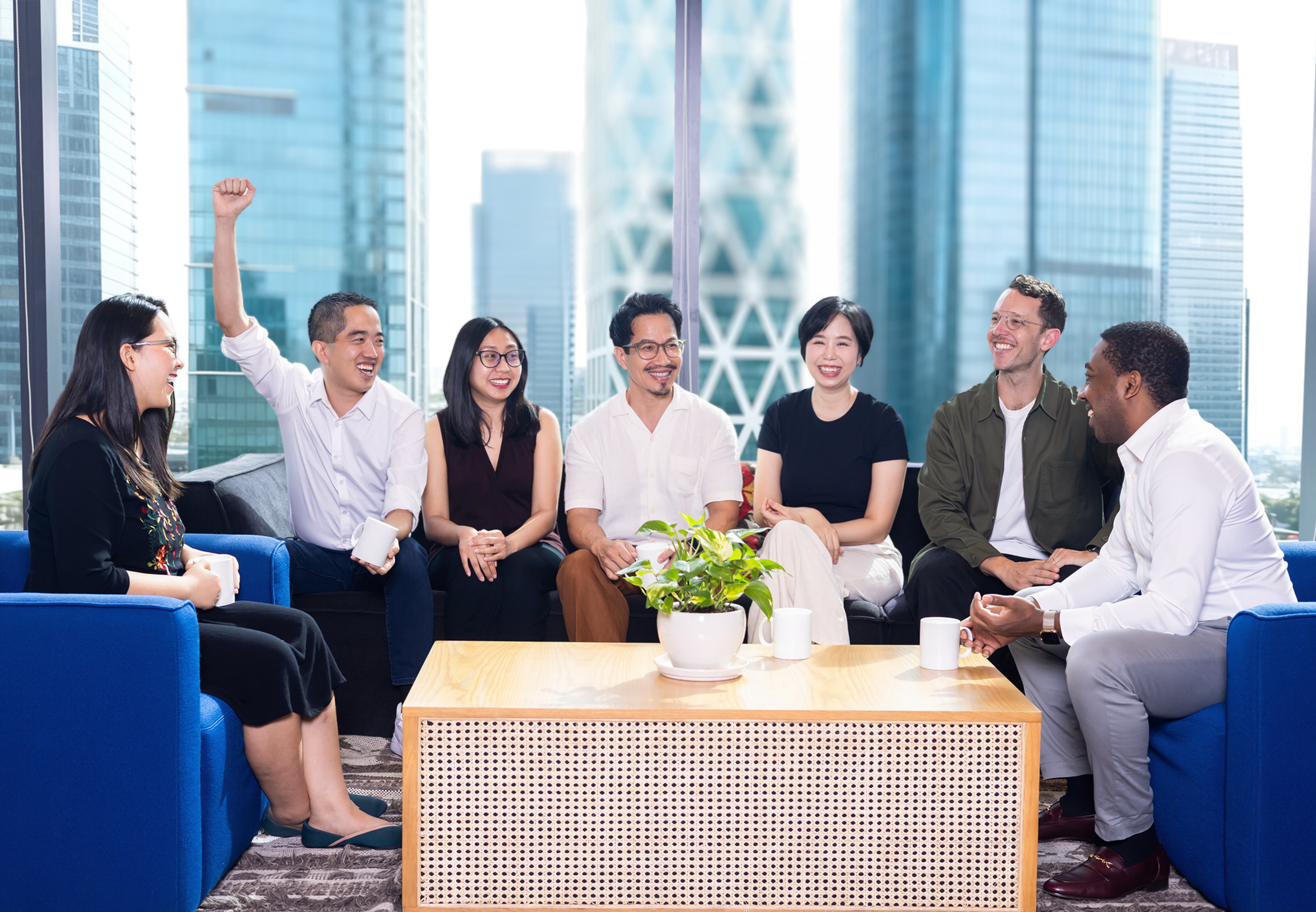 A portrait of the AVV team seated together.