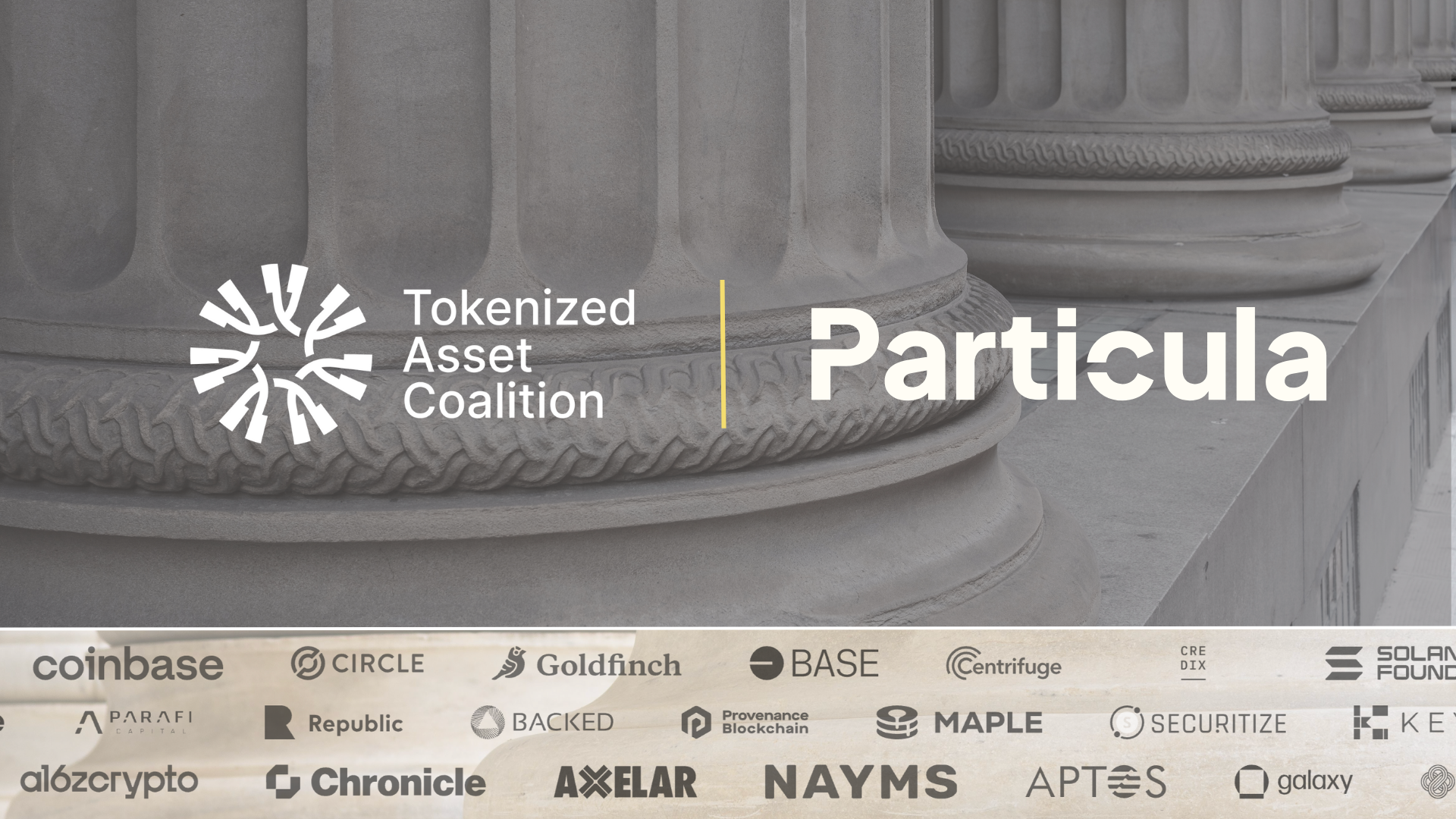 Particula Selected to Join Tokenized Asset Coalition