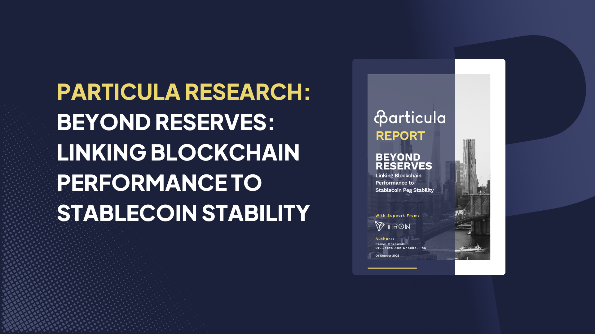 Beyond Reserves: Linking Blockchain Performance to Stablecoin Stability