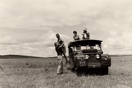 Historic Cottar’s safari camp in Kenya during the 1960s.