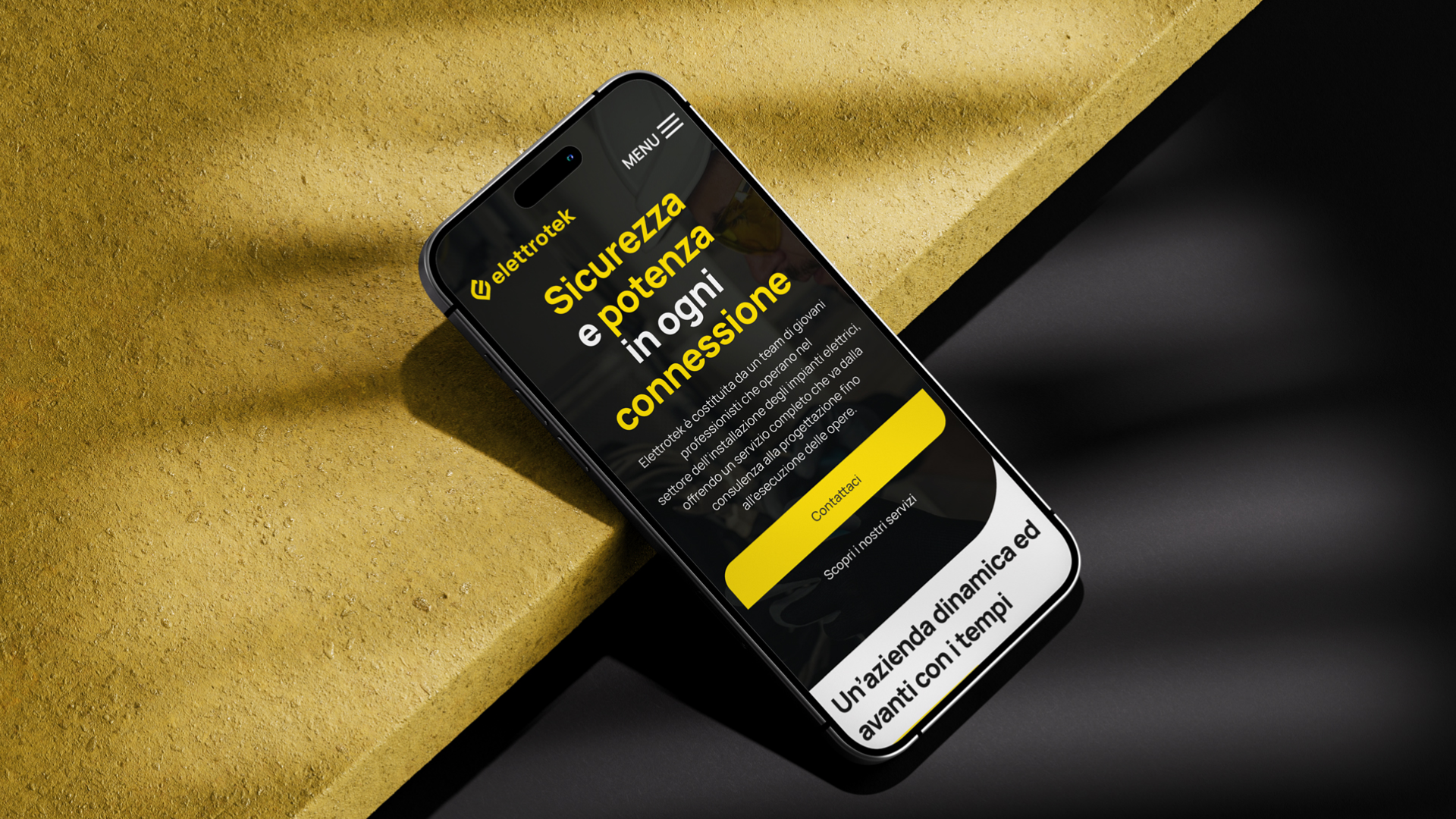 Elettrify electric mobility app icon displayed on iPhone home screen alongside Mail and Calendar apps showing orange lightning bolt logo design