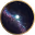 Nova logo of nova in space in gold gradient stroke