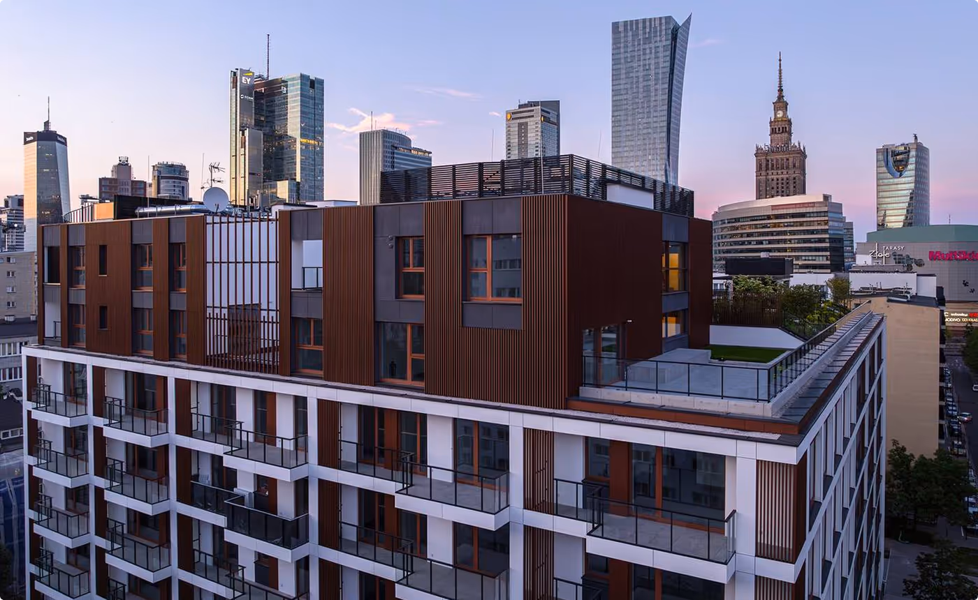 Warsaw apartment with a view of the city center from Nawrocki Premium Real Estate