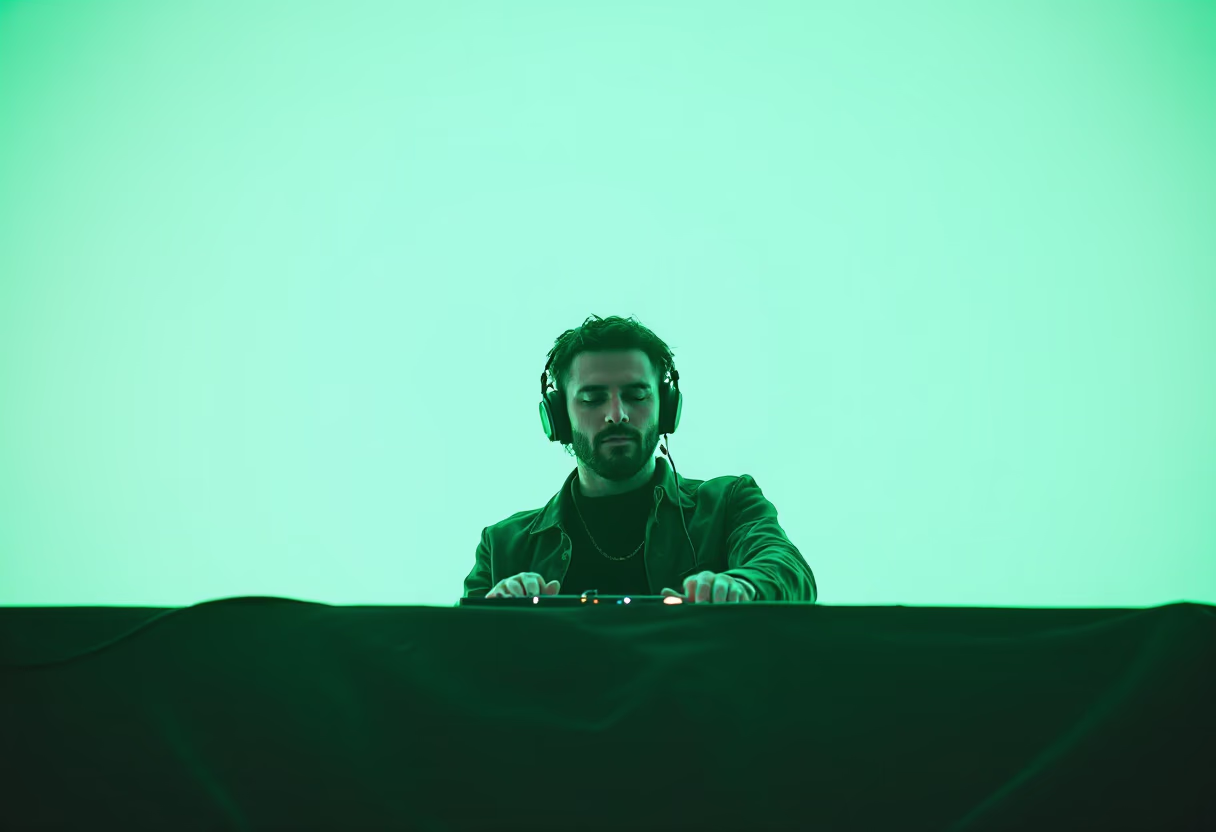 image of musician at a music festival