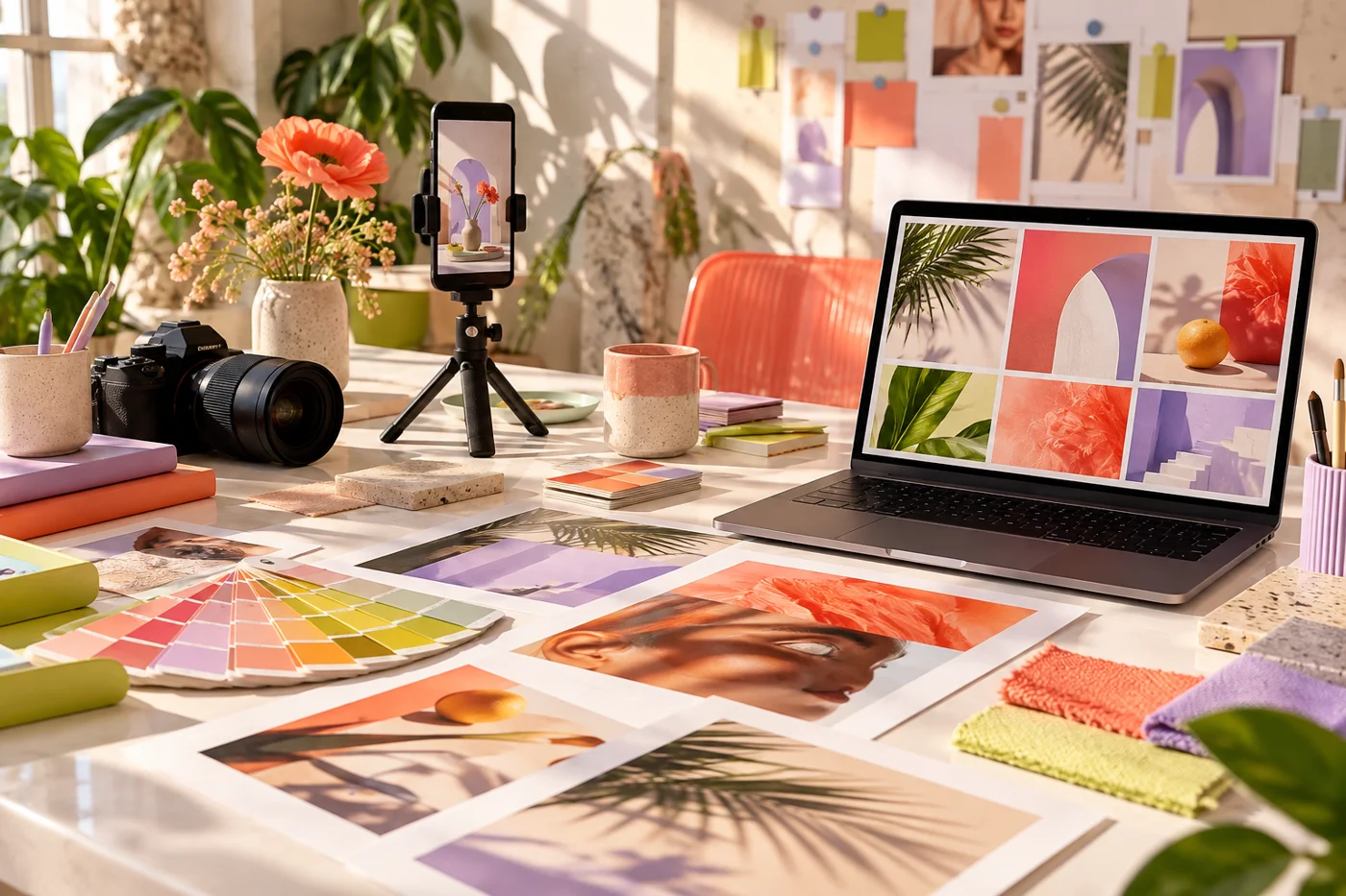 Creative workspace for social media content and brand design