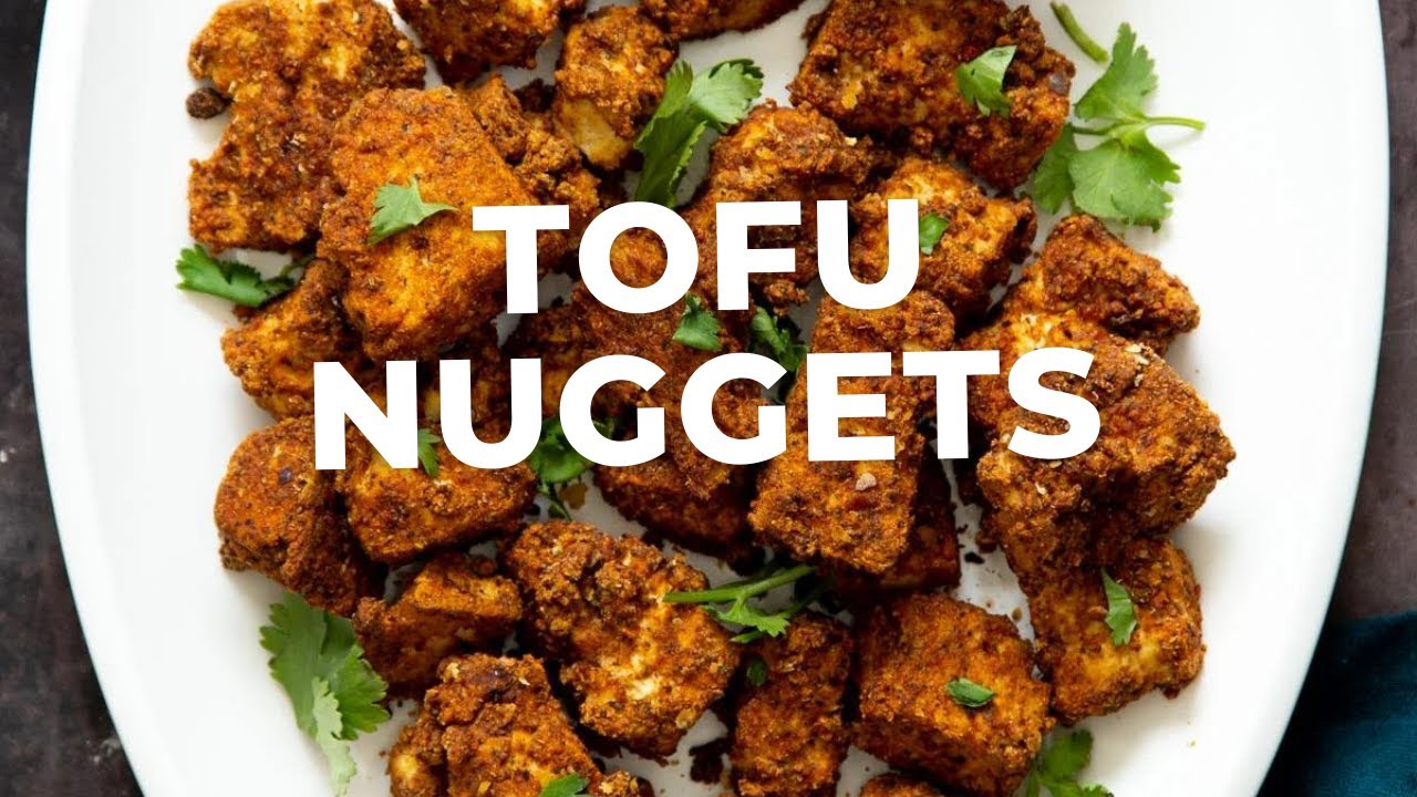 Video thumbnail for Vegan Richa’s crispy baked tofu nuggets