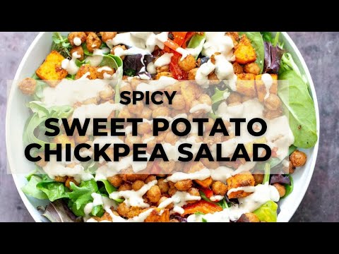 Vegan Richa’s spicy sweet potato chickpea salad bowl video