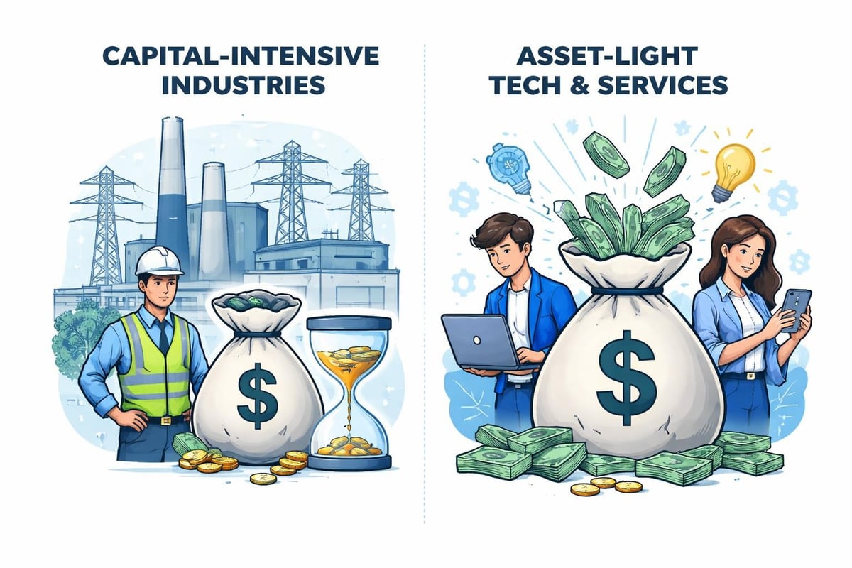 Industry free cash flow comparison