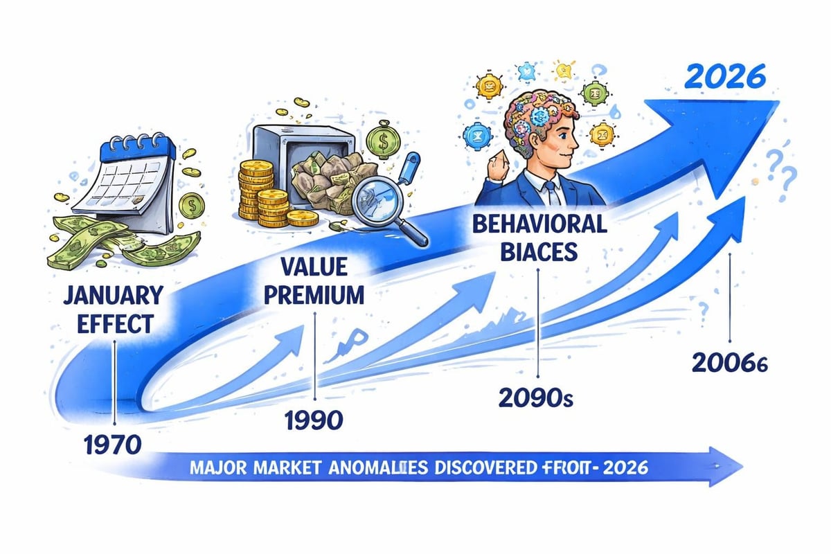 Market anomalies timeline
