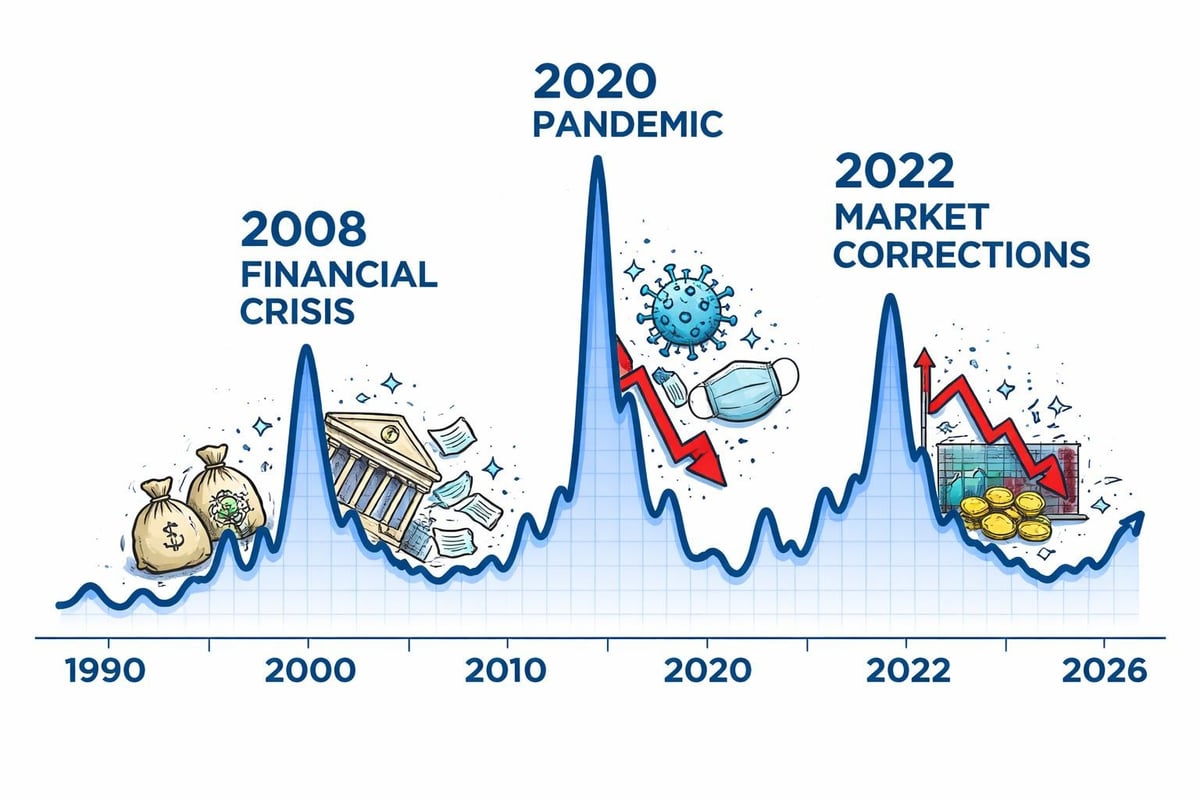 VIX historical timeline