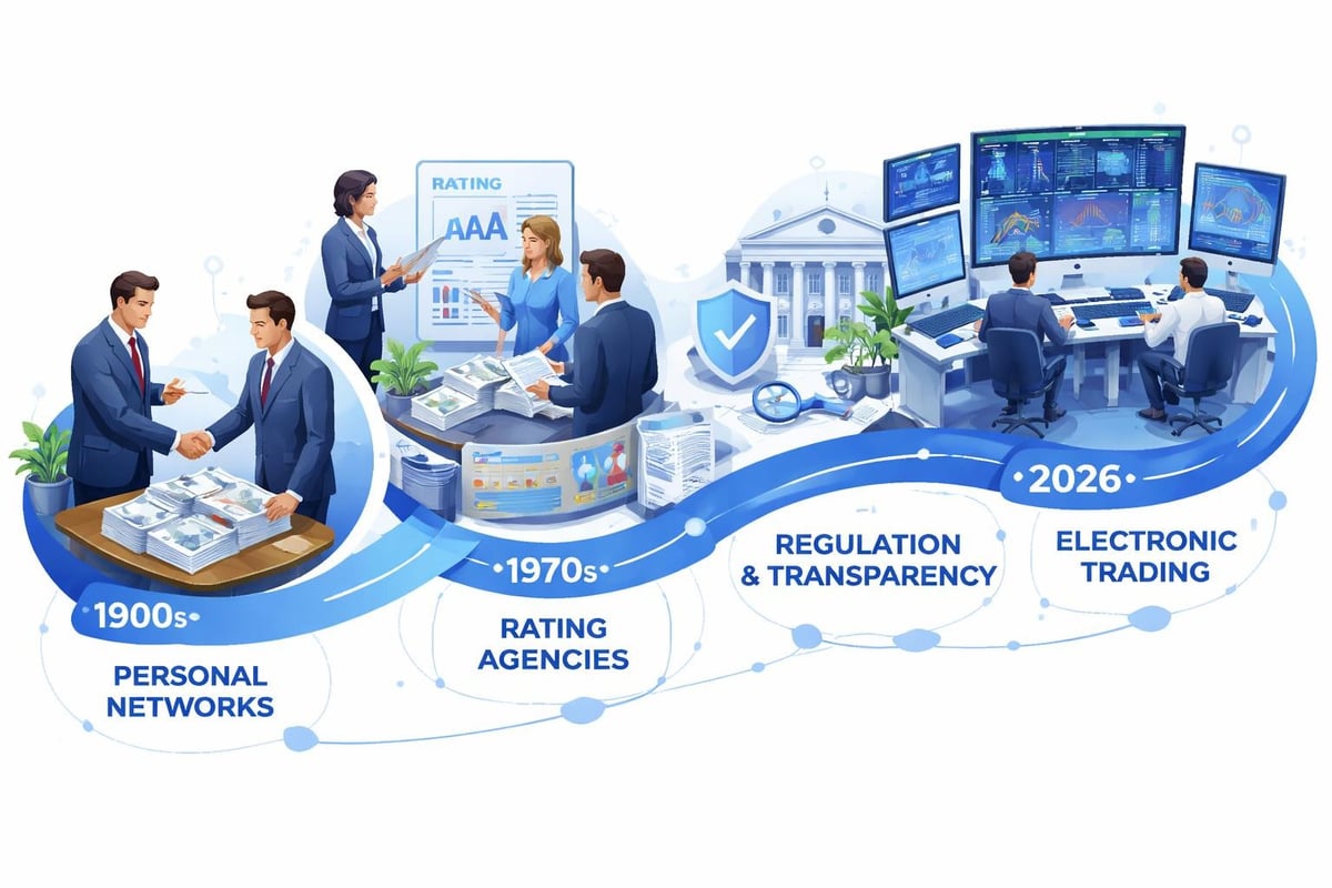 Corporate bond market structure evolution
