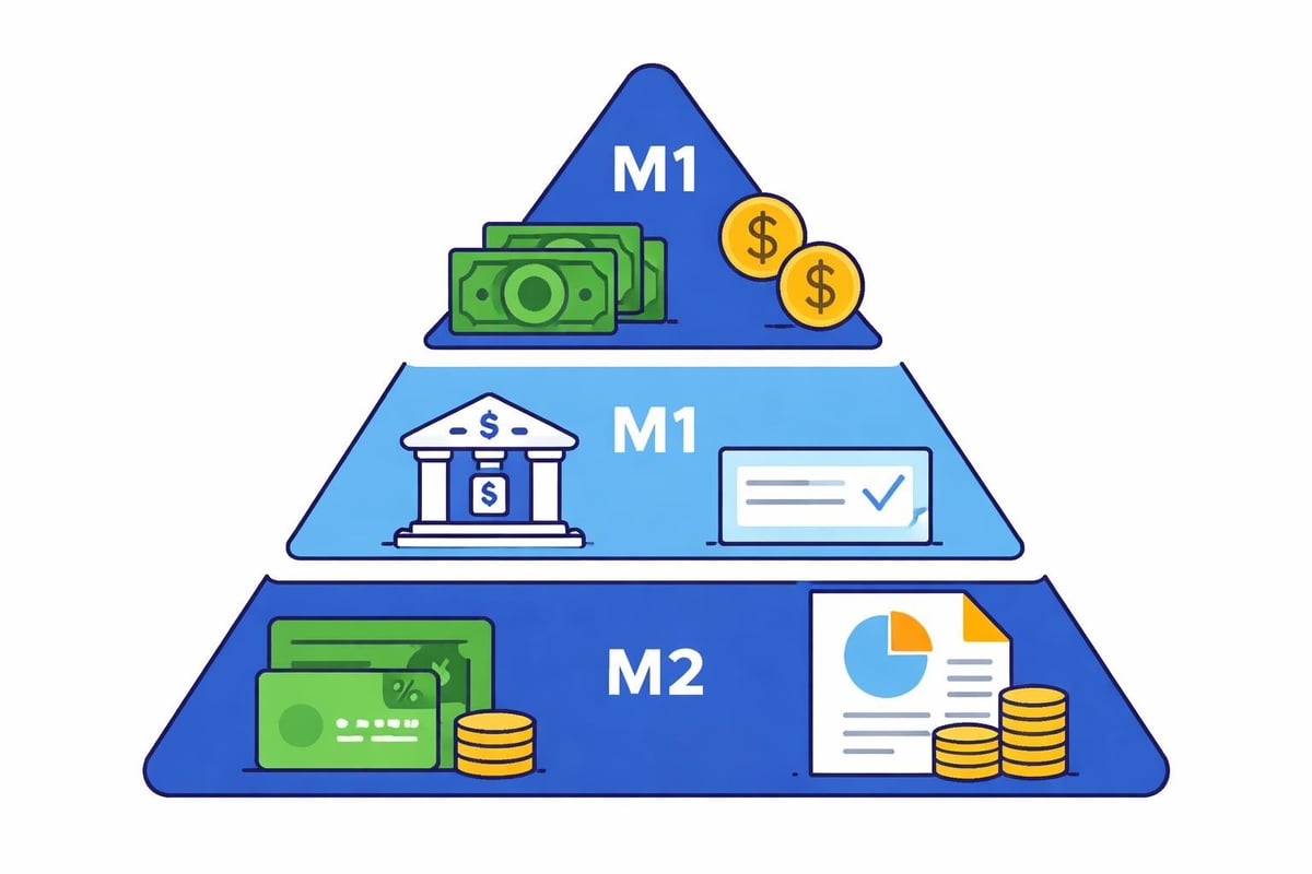 Money supply classification levels