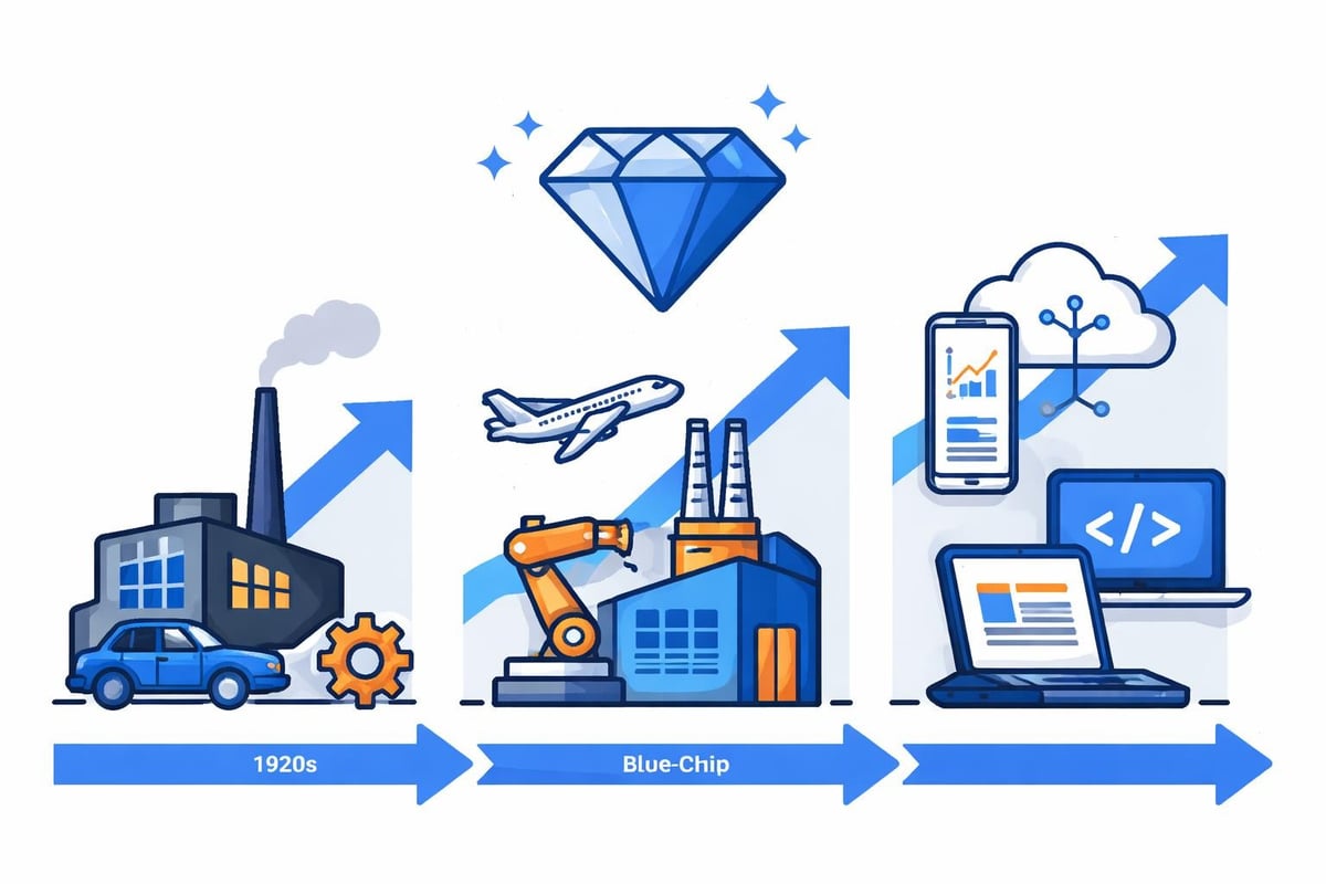Blue chip evolution timeline
