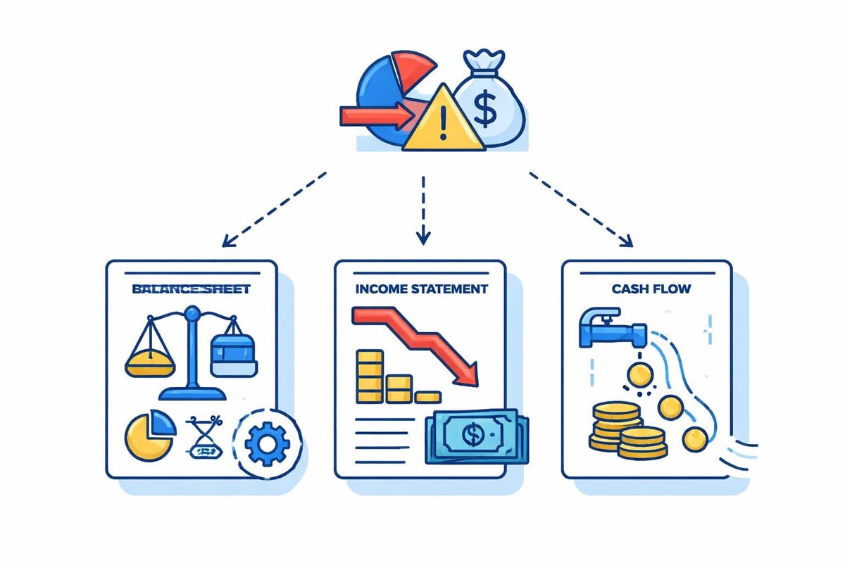 Financial ratio impacts of impairment