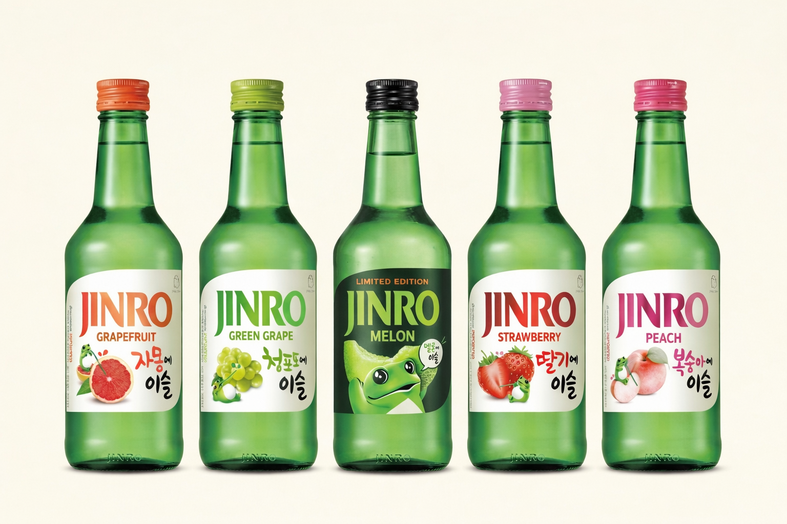 真露水果烧酒全系列