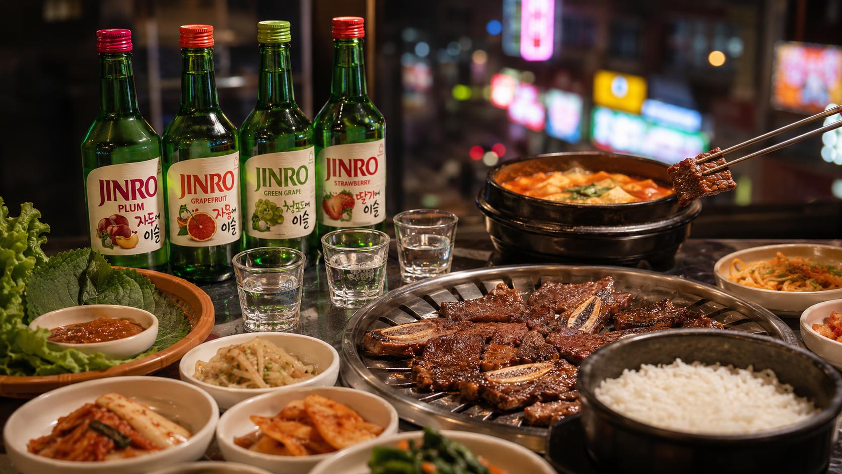 Jinro soju bottle Korea