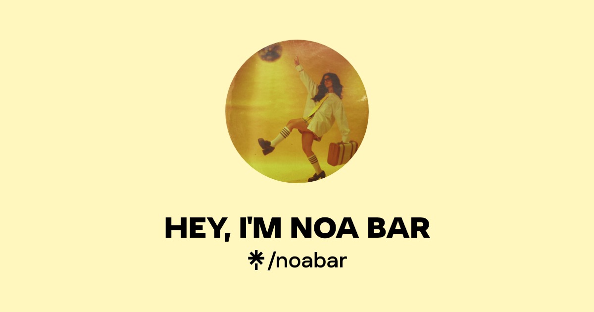 Noa Bar official profile image for JINRO collaboration article