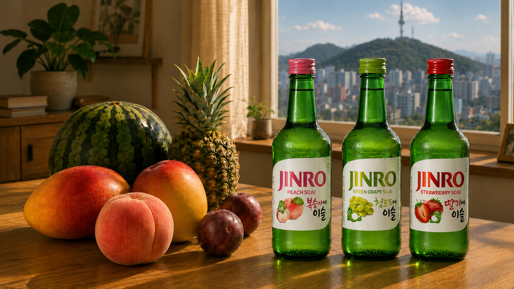 Jinro soju bottle Korea