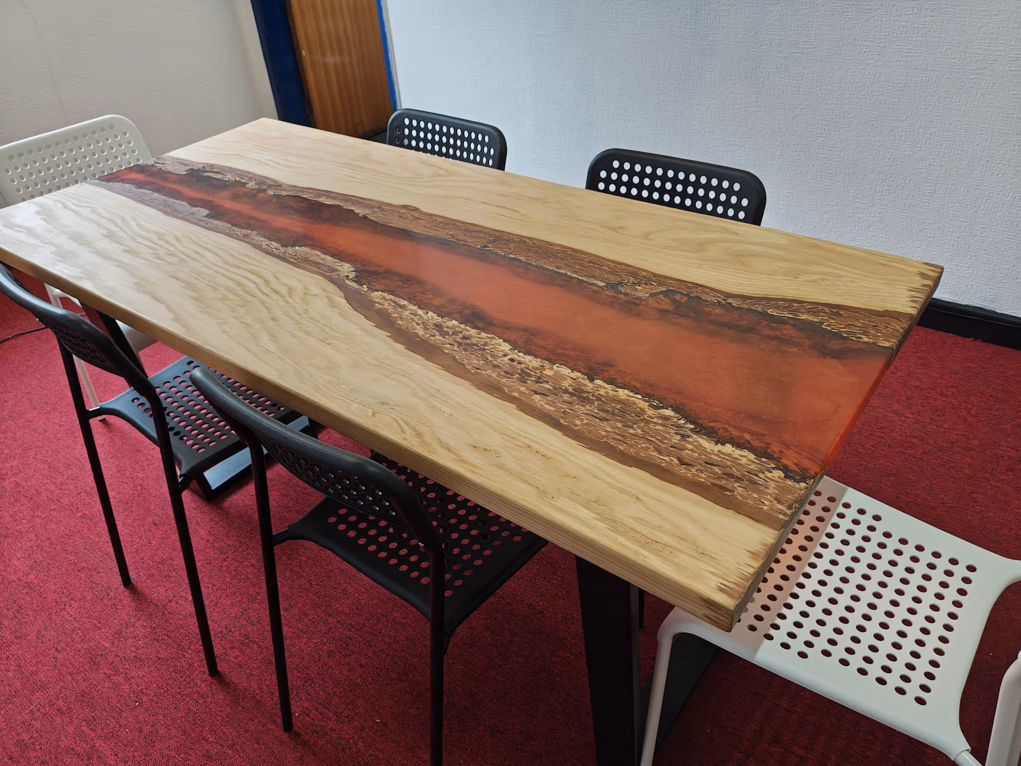Douglas Fir with Amber Shimmer resin - 1.8m x 1.0m