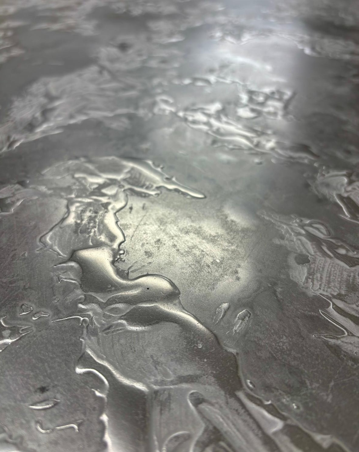 Our super flow alloy finish - close up 