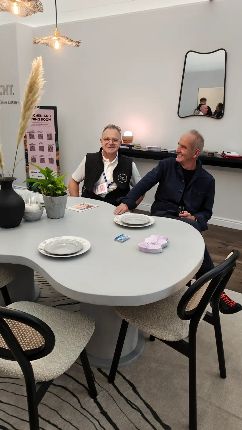 black resin in stained cedar live edge dining table