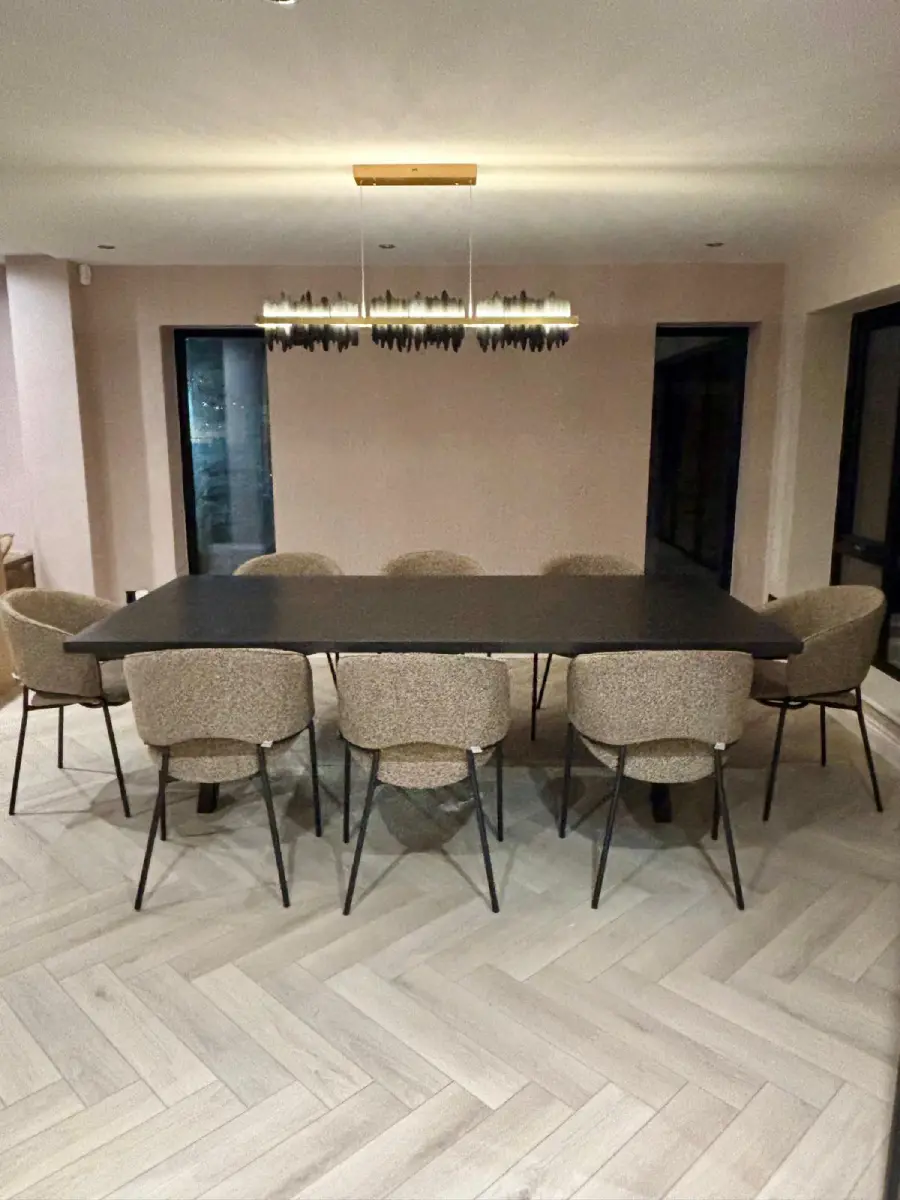 RockVine Launch unique cloud design polished concrete dining table