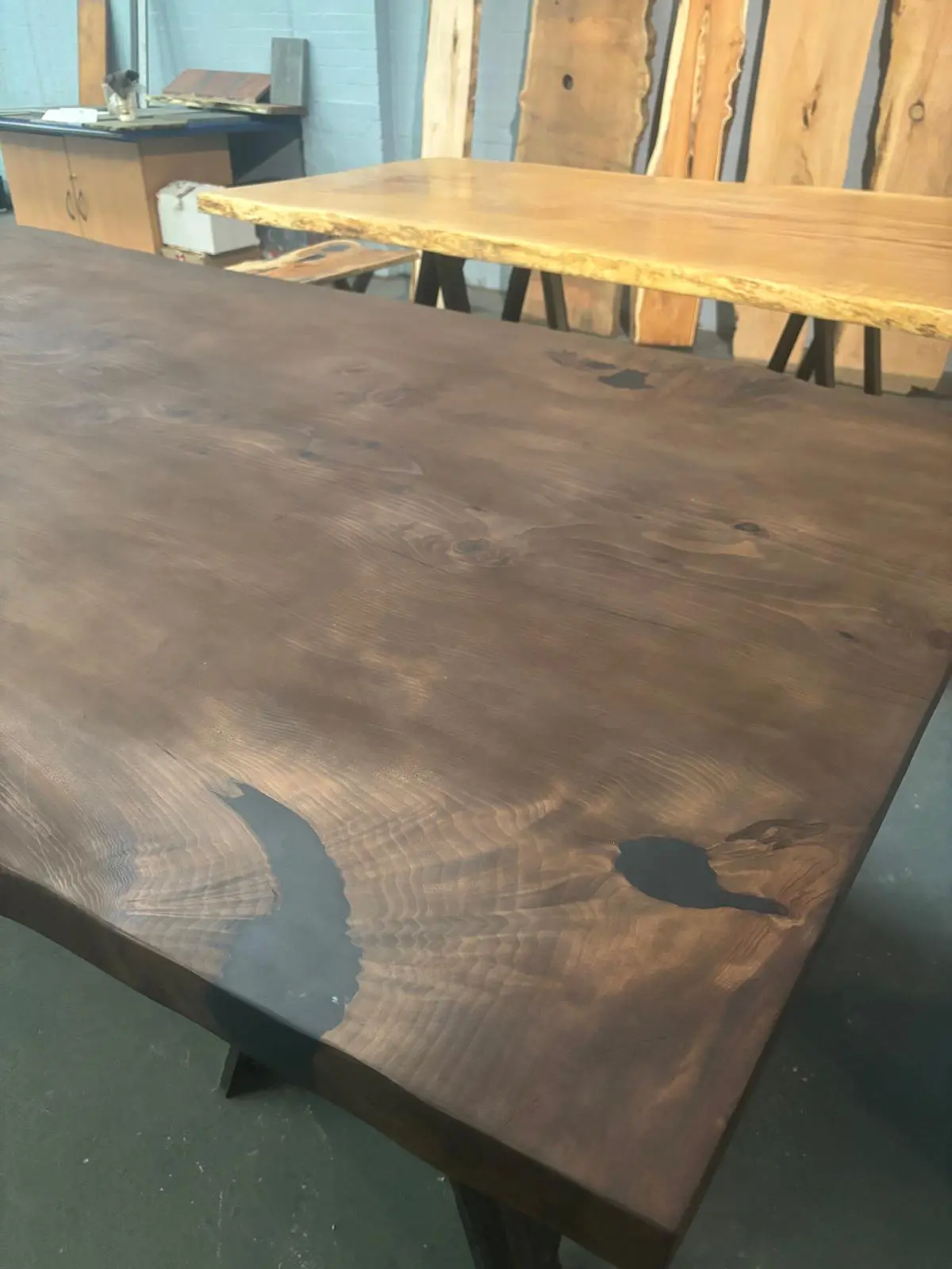 Bespoke live edge table handmade in the UK
