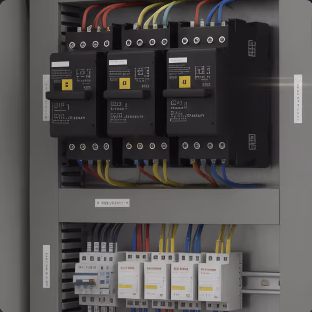 Representative industrial control panel for EQ Resolve applications