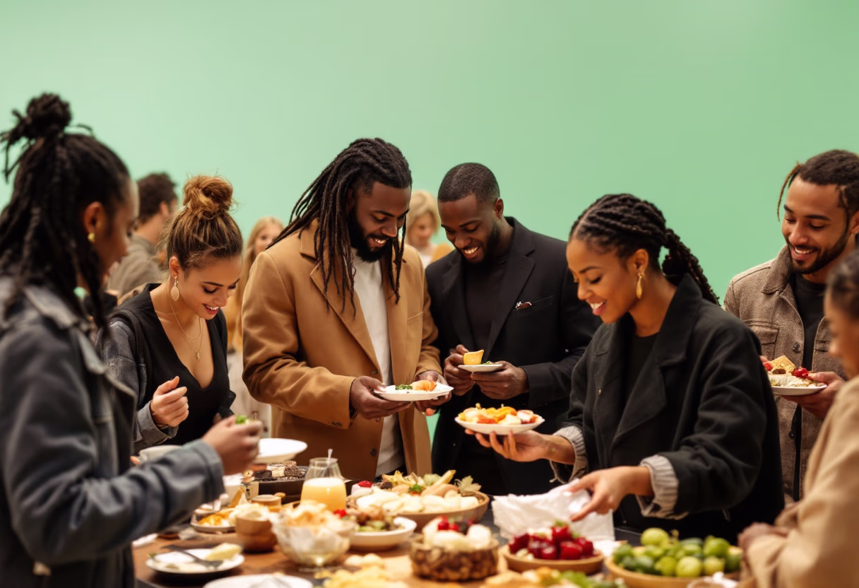image of customer participating in instore event for a department store