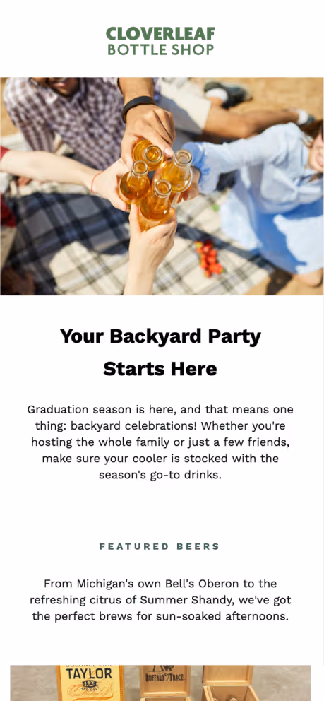 Friends toasting beer bottles at backyard party during graduation season