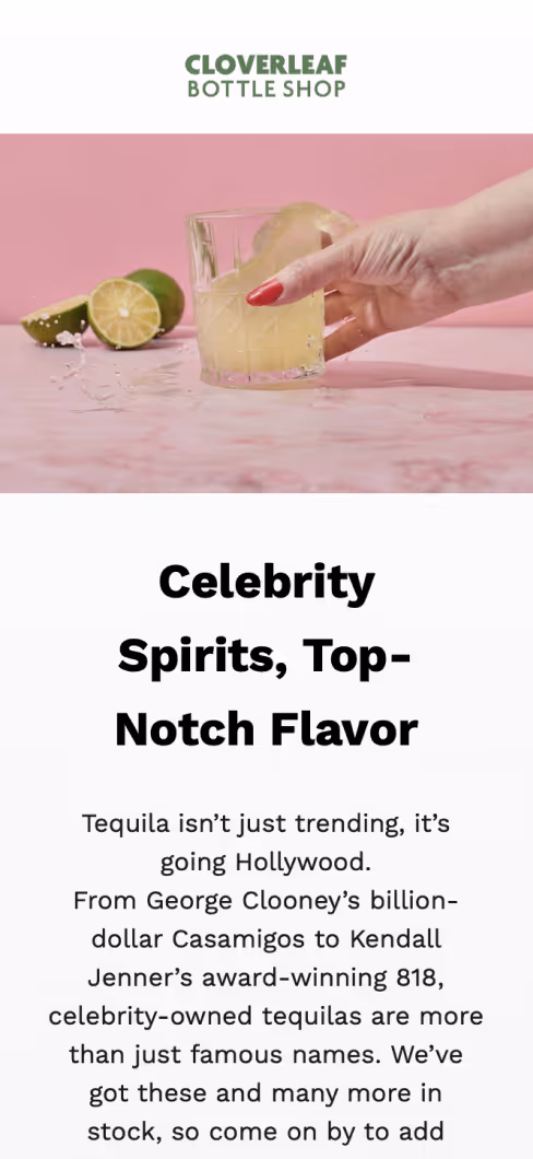 Hand pouring tequila cocktail with lime slices on pink background