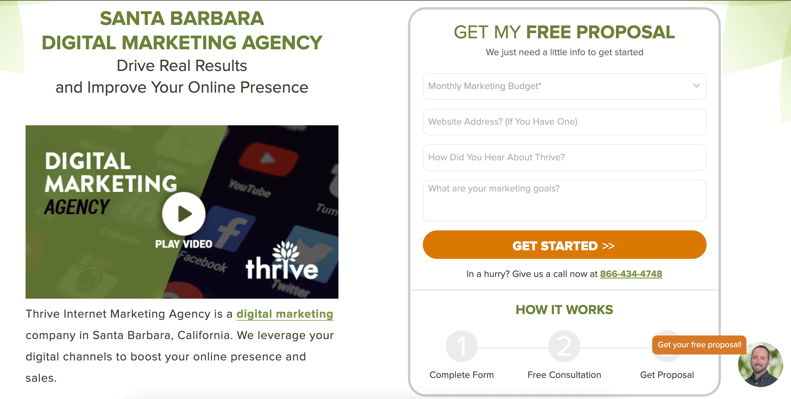 Thrive agency contact form