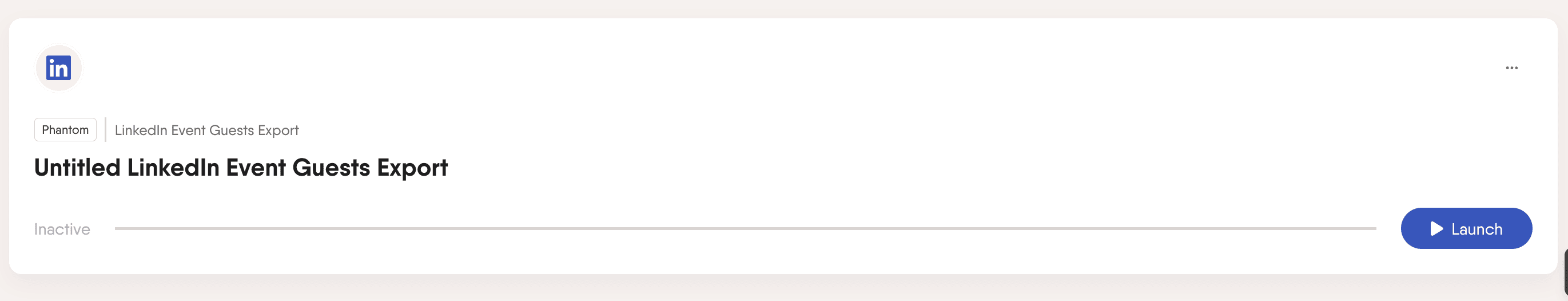 PhantomBuster launch progress