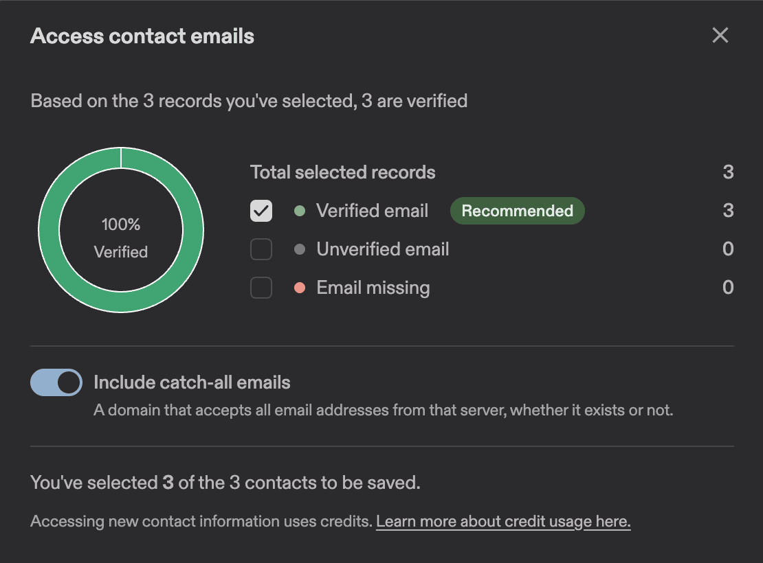 Apollo email verification