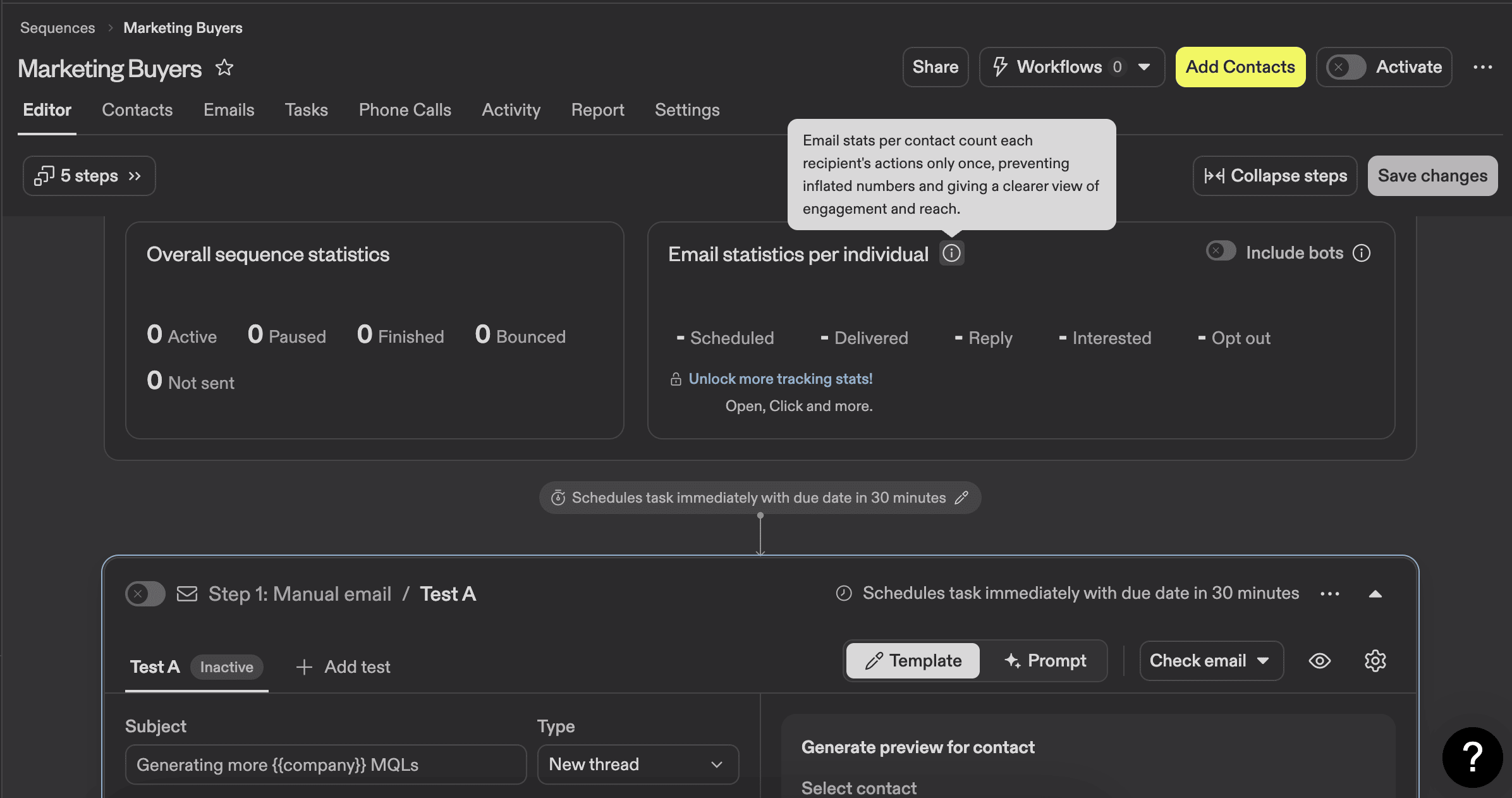 Apollo sequences example