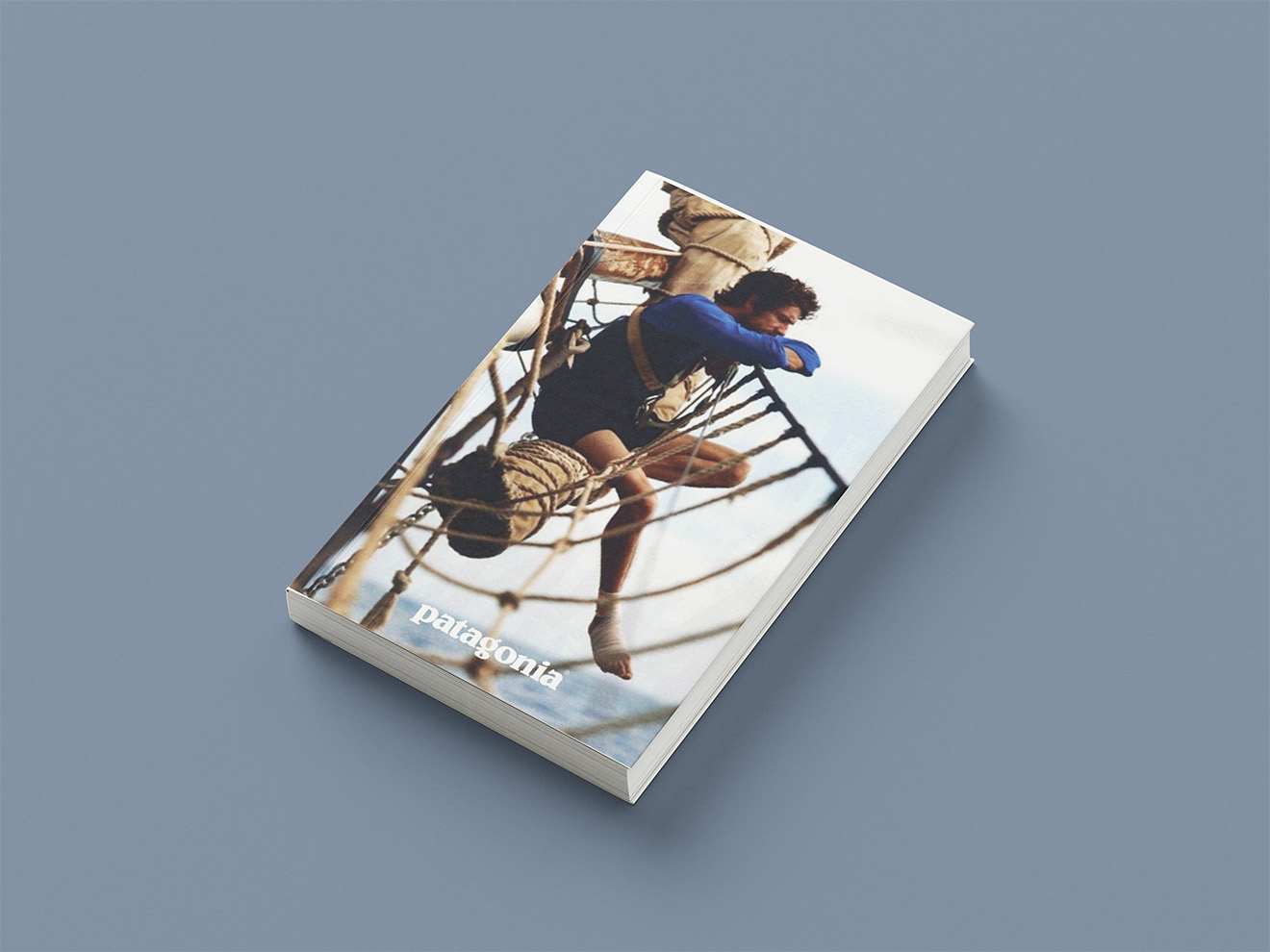 cover page mockup of Patagonia magazine