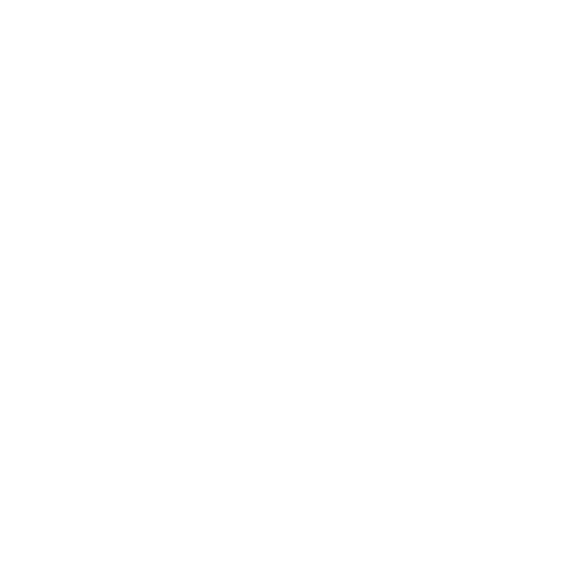 White magnifying glass icon on a black background.