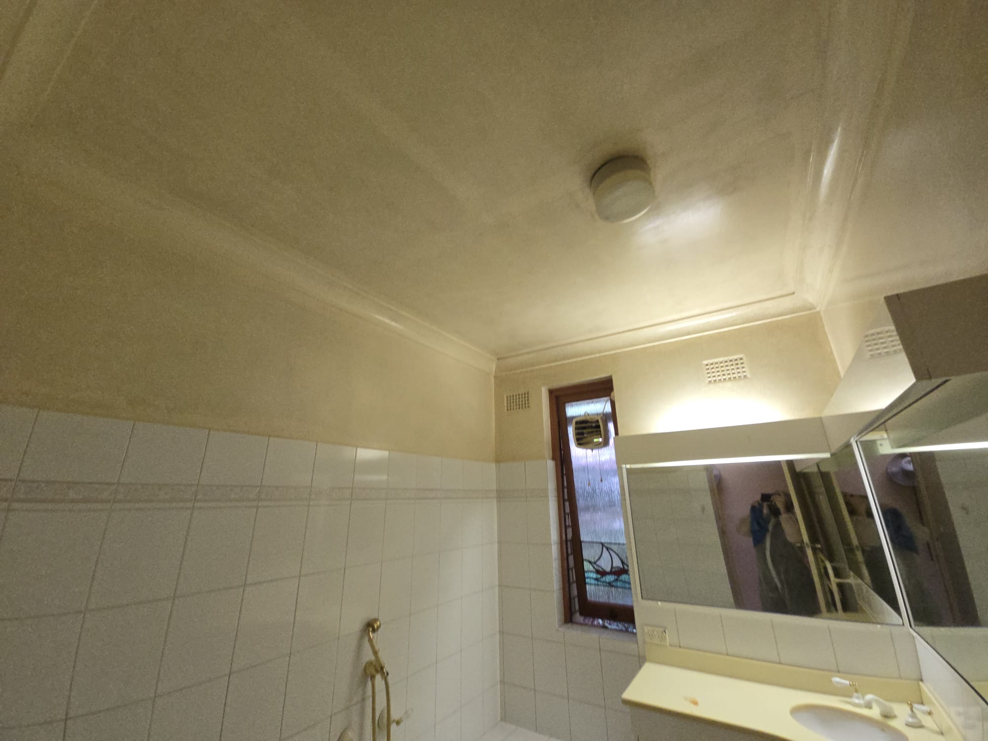 Water stain and mould on ceiling Sydney - Spotless Interior Cleaning treats and sanitises. Westmead based