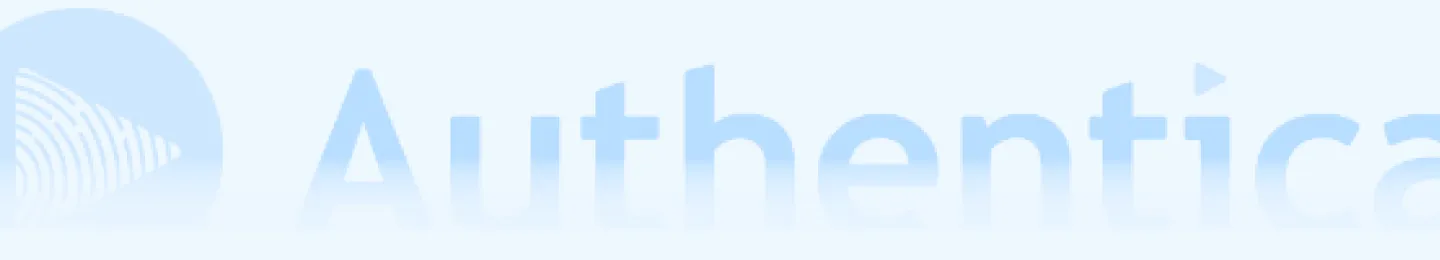 Authentic application icon and logo design with fingerprint and play button.