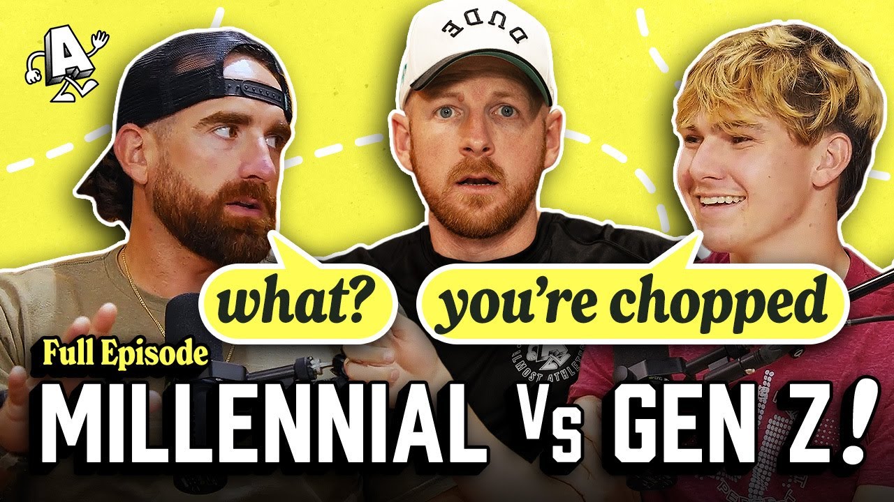 Episode Thumbnail for Dude Perfect: Millennial vs. Gen Z, NFL Recap + Ryder Cup Preview | Savannah Bananas’ Coach RAC