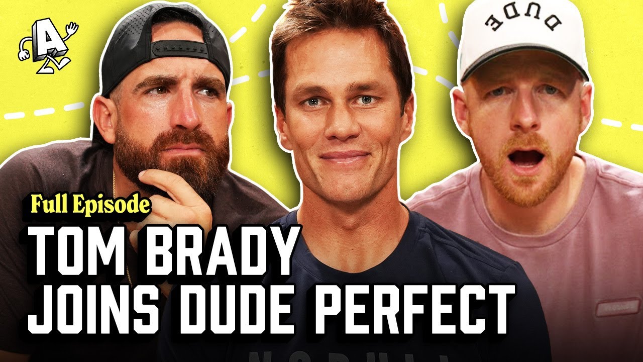 Episode Thumbnail for Tom Brady x Dude Perfect on NFL Going Soft, Relationship with Eli & Peyton Manning, & Playing Angry