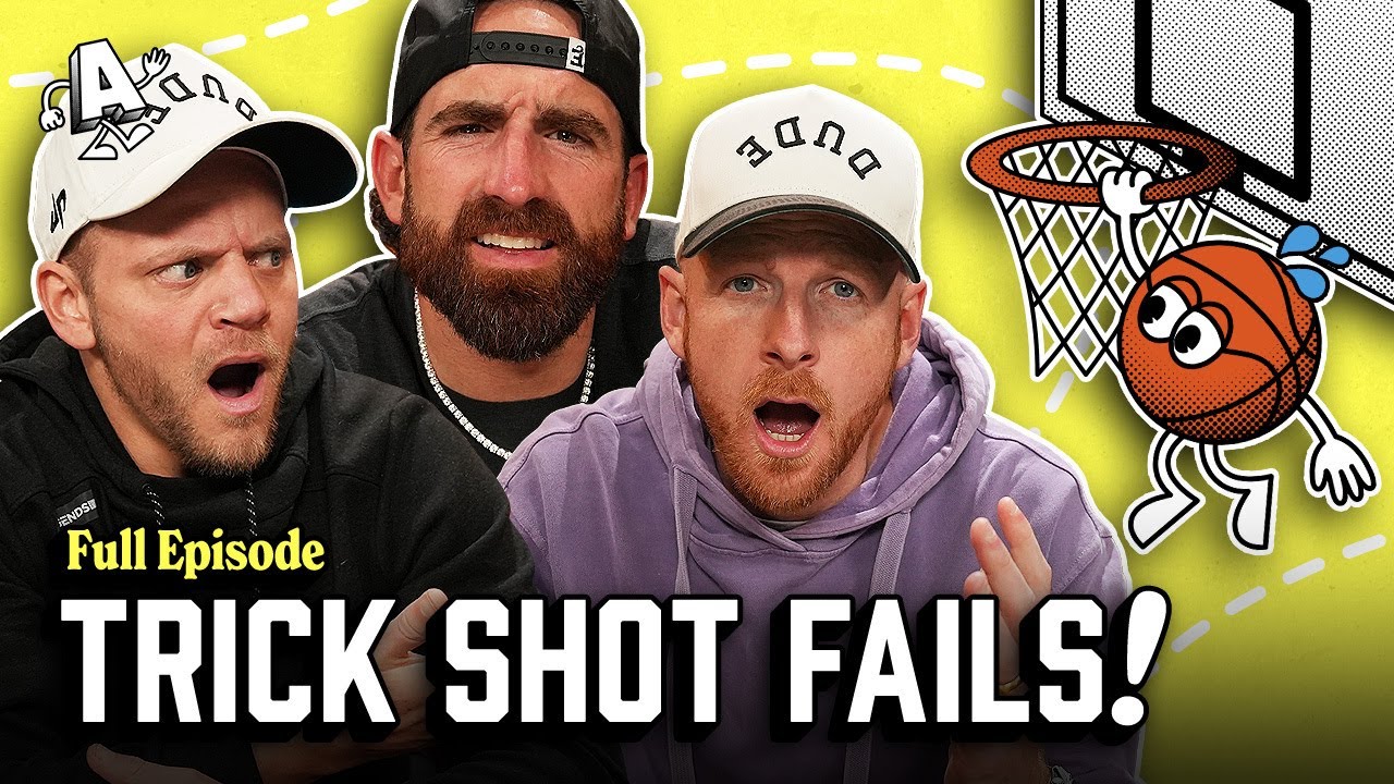 Episode Thumbnail for Ep 15: Dude Perfect Reacts to Fan Trick Shot Fails, College Football & NFL Playoff Predictions