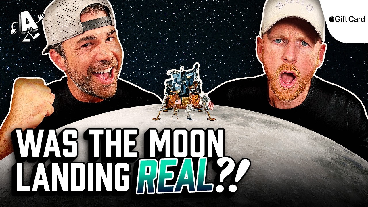 Episode Thumbnail for Mark Rober x Dude Perfect: Was the Moon Landing REAL?!