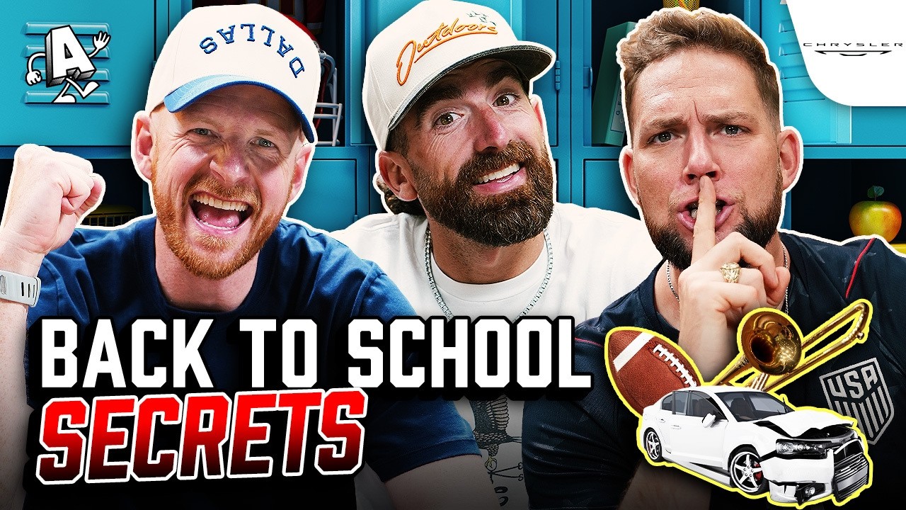 Episode Thumbnail for Dude Perfect REVEALS Crazy Back-to-School Stories + Guess NFL Madden Covers Game