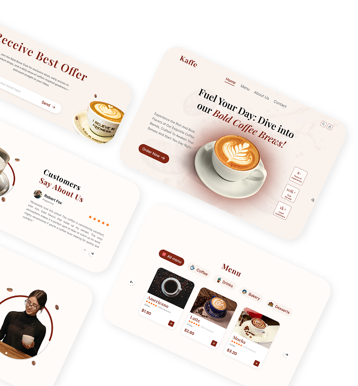 Kaffe Website Project Image