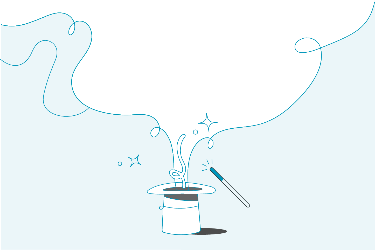 Footer Section Background with illustrative Design 