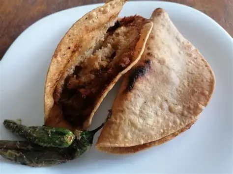 Taco envenenado tradicional de Zacatecas