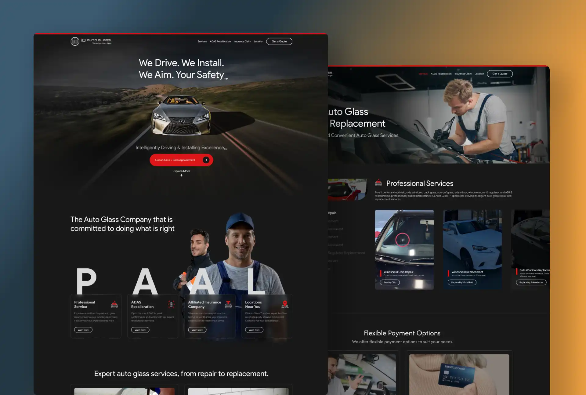 iQ Auto Glass Website Thumbnail